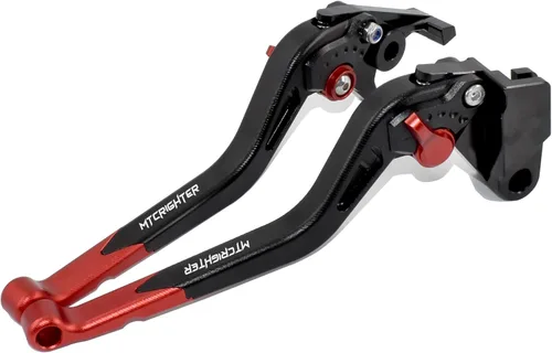 Vista 7 de Long Size Brake Lever Clutch Lever for Yamaha Fazer FZ-1 FZ-8 FZ-6 FZ-6R FZS600, CNC Aluminum Alloy Made (Black)