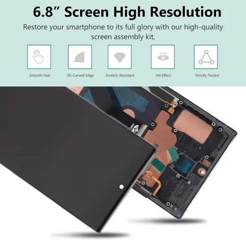 Vista 2 de Pantalla LCD digitalizadora para Galaxy Note 10 Plus, pantalla LCD táctil para Galaxy Note 10 Plus 0.18 oz, n975 n975U n975W n975F n975 DS, 6.8