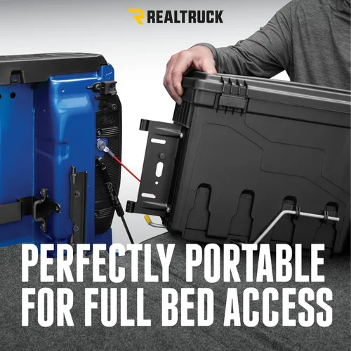 Vista 10 de RealTruck UnderCover Caja de almacenamiento SwingCase para caja de camioneta, modelo SC200P, lado del pasajero, para Ford F-250/350 Super Duty 1999