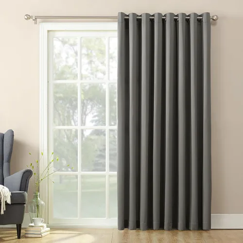 Vista 34 de Sun Zero Barrow - Juego de 2 paneles de cortinas con ojales, ahorro de energía, gris acero, 54 pulgadas de ancho x 63 pulgadas de largo (2 paneles)