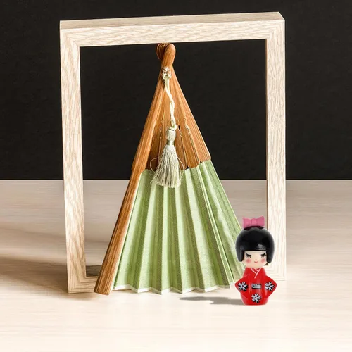 Vista 9 de NUOBESTY Adorno tradicional japonés de muñeca kimono de madera, geisha asiática, estatua coleccionable para oficina, hogar, fiesta, decoración