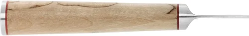 Vista 4 de Miyabi Birchwood SG2 Cuchillo de chef japonés, 8 pulgadas, cuchillo de cocina de chef, mango de abedul kárelio, patrón de damasco floral de 100