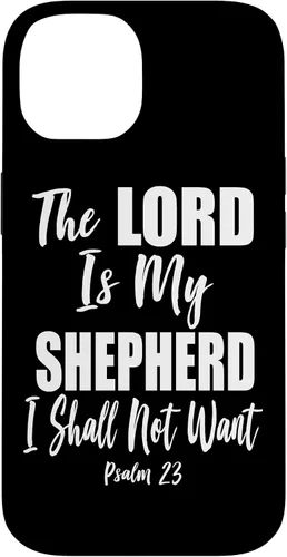 Vista 4 de The Lord is My Shepherd - Funda con versículo bíblico cristiano para iPhone 17