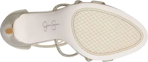 Vista 5 de Jessica Simpson Josy Gem Sandalias de tacón de aguja con correa de tobillo verde