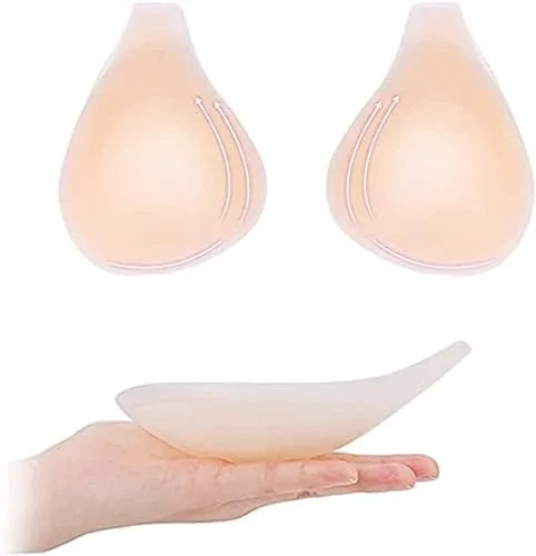 Vista 5 de Sujetador adhesivo para mujer, con cinta de silicona de alta calidad, para levantamiento de senos, sujetador adhesivo ABC, talla única