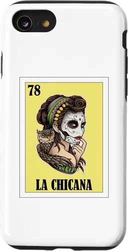 Vista 13 de iPhone 15 divertido diseño mexicano para chicanos - Funda La Chicana