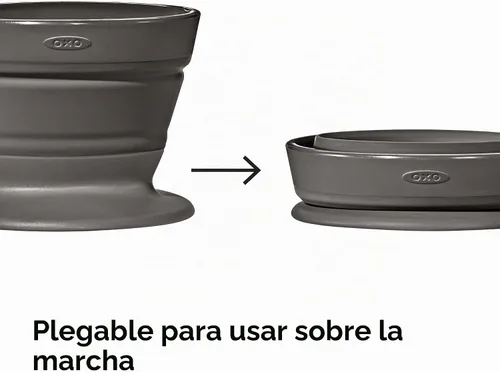 Vista 2 de OXO Cafetera de viaje plegable Brew con estuche de almacenamiento
