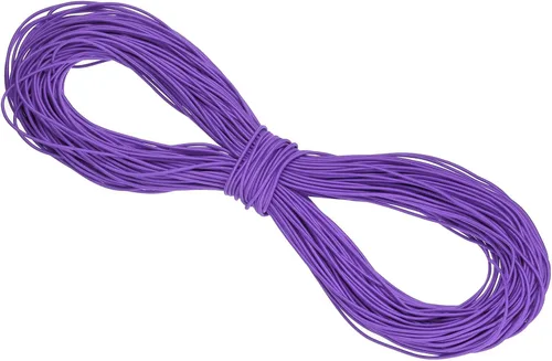 Vista 64 de PATIKIL Cuerda elástica elástica de 109 yardas (328.1 ft), cuerda elástica pesada de 0.059 in, albaricoque para manualidades, correas de gancho
