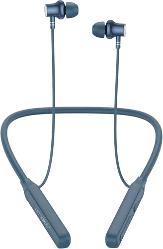 Vista 9 de LANDIBO Audífonos inalámbricos con banda para el cuello, V5.2 con micrófono, 35 horas de tiempo de reproducción, audífonos Bluetooth con banda