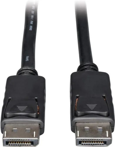 Vista 8 de TRIPP LITE Cable DisplayPort con pestillos (M/M), DP a DP, 4K x 2K, 6 pies (P580-006), negro