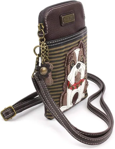 Vista 2 de Chala - Bolsa cruzada de piel sintética multicolor con correa ajustable para teléfono celular