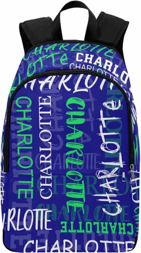 Vista 27 de MyPupSocks Mochila escolar personalizada con nombre personalizado mochila unisex, Multi 00, Personalizado