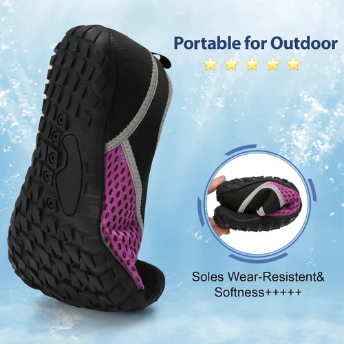 Vista 6 de Spesoul Zapatos de agua para mujer y hombre, para natación, playa, secado rápido, para piscina, senderismo, entrenamiento, deportes acuáticos al