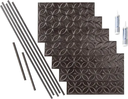 Vista 14 de FASÄDE Kit de anillos decorativos de vinilo para salpicaduras de 15 pies cuadrados en cobre pulido