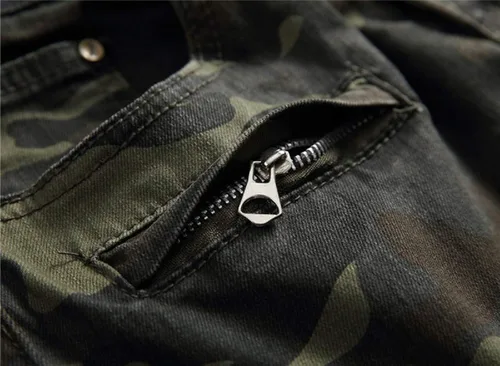 Vista 5 de Liuhond Skinny Slim Fashion - Jeans elásticos de motociclista de Hip Hop con agujeros rectos rasgados