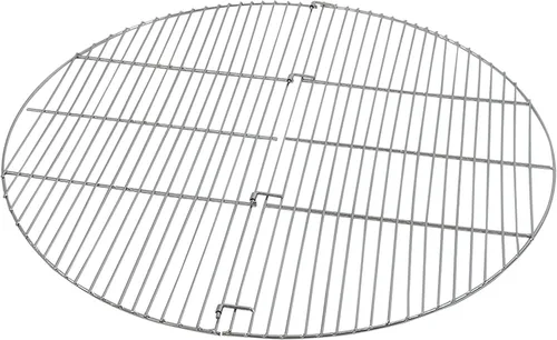 Vista 6 de Sunnydaze parrilla cromada plegable – varios tamaños disponibles, Plateado