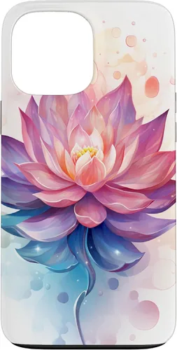 Vista 24 de Funda con ilustración de flor de loto para iPhone 17