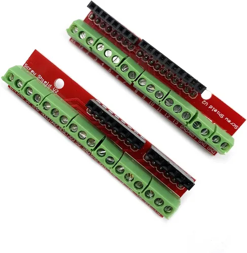 Vista 2 de KIRO&SEEU Terminal de placa de expansión Proto Screw Shield V2 compatible con Ar-duino UNO R3 Top