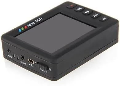 Vista 2 de Toworld18 2.5 "LCD Angel Eye Portable Mini Video Grabación Botón DVR Video Recorder Cámara KS-650M
