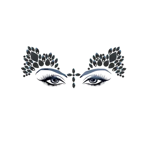 Vista 35 de Neva Nude Americana Crystal Jewel - Adhesivo de cristal para la cara, gemas para carnavales, Halloween, festivales, raves y fiestas, adhesivo