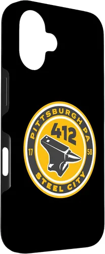 Vista 3 de Pittsburgh Steel City 412 Case for iPhone 16