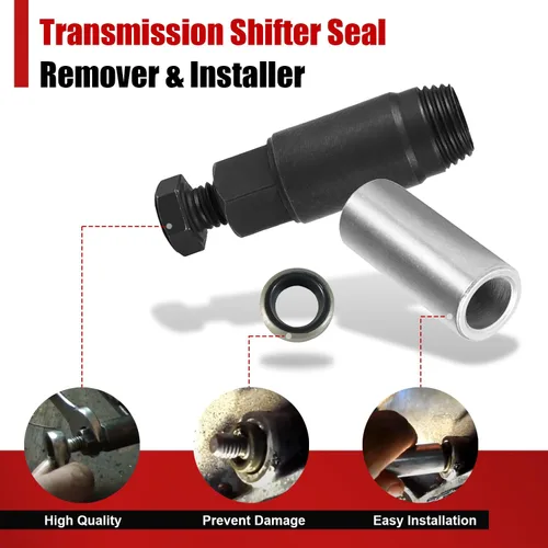 Vista 6 de Sustituye al instalador removedor de sellos de palanca de cambios de transmisión GM compatible con GM Turbo 300 350 400 425 475 700-R4 4L60 incluye