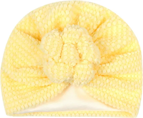 Vista 24 de Gorro de punto para bebé con lazos lindos turbante para envolver el sombrero (MZ6)