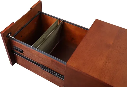 Vista 7 de ZURI Hayes Modern - Pedestal móvil de 2 cajones para llenado de letras y legales, ligero
