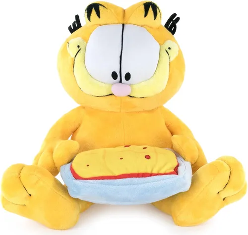Vista 2 de Garfield Lasagna Soft Toy 23 cm with Stand - Super Soft Quality