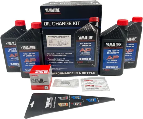 Vista 2 de Yamaha Wolverine X2 / X4 850 Yamalube Kit de cambio de aceite multiusos 10W-40 - LUB-SXSCG-KT-20