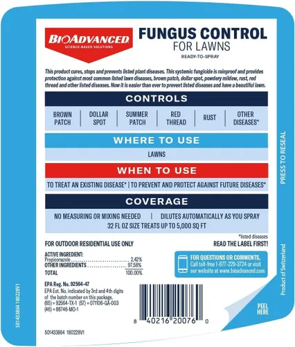 Vista 8 de SBM Life Science 701270A Control de hongos para césped avanzado, 32 oz.