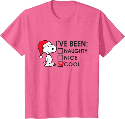 Vista 15 de Peanuts - Camiseta de Navidad fresca de Snoopy, Azul Blanco