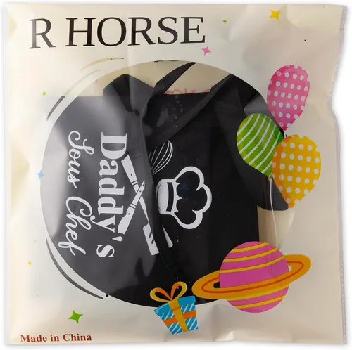 Vista 7 de R HORSE Juego de 2 delantales a juego para adultos y niños Papá y yo, delantal de cocina ajustable con 2 bolsillos para padres e hijos, regalo a