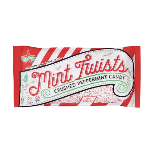 Vista 8 de Atkinson's Natural Mint Twists Peppermint Red and White Bolsa de 2 libras Mentas suaves envueltas a granel, sin gluten, kosher, veganas. Ideal