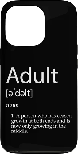 Vista 10 de Funny Adult Definition Joke for Parents Dad Mom Adults Case for iPhone XR