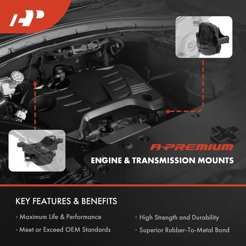 Vista 3 de A-Premium Kit de montaje del motor y montaje de la transmisión compatible con Mazda 2 2011 2012 2013 2014 1.5L, transmisión automática, juego de 2