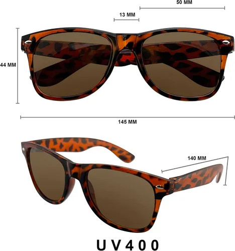 Vista 5 de Emblem Eyewear - Womens Mens Unisex Polarized Square Sunglasses Retro Sun Glasses 100% UV Blocking