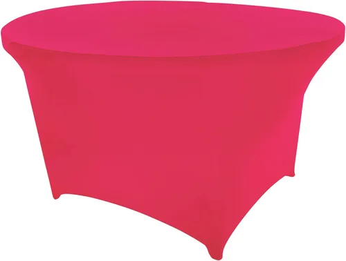 Vista 111 de Mantel de cóctel de elastano redondo de 24 pulgadas x 30 pulgadas de alto, color negro