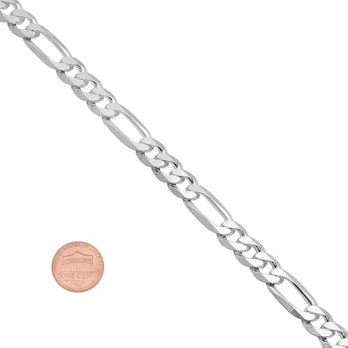 Vista 3 de Cadena de plata de ley 925 maciza de 0315in juego de pulsera caja de regalo