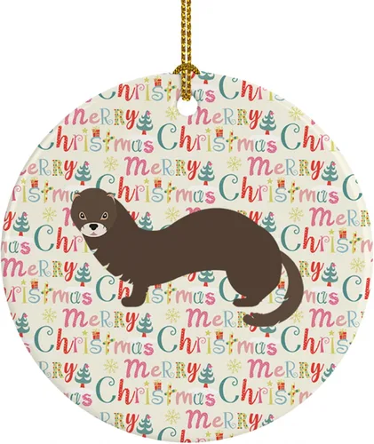 Vista 164 de Caroline's Treasures Adorno de cerámica de avestruz común para árbol de Navidad, decoración colgante para el hogar, Navidad, vacaciones, fiesta