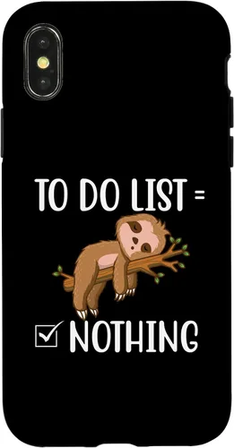 Vista 5 de To Do List - Sleeping Sloth Wildlife Animal Lover Zookeeper Case for iPhone 15