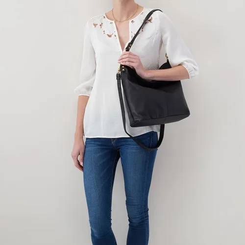 Vista 2 de HOBO Bolso de mano Pier para mujer cierre magnético con correa de hombro desmontable bolso hermoso y funcional