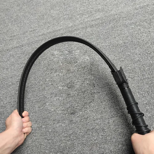 Vista 6 de 39" Plastic Martial Arts Polypropylene Training Katana Practice Sword, Black Chinese Tang Dynasty Style Dragon Pattern Decorated Sword with Scabbard