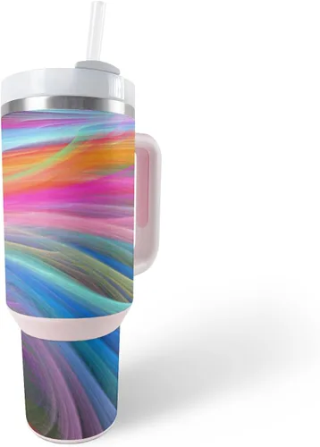 Vista 4 de MightySkins Skin - Vaso de vinilo compatible con Stanley The Quencher H2.0 FlowState de 40 onzas, cubo de rompecabezas, protectora, duradera