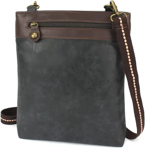 Vista 4 de CHALA GEMINI Bolso bandolera de lona para regalo, color negro