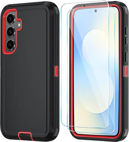Vista 36 de ONOLA Funda para teléfono Samsung Galaxy S24 FE con protector de pantalla HD, funda para teléfono de servicio pesado resistente a golpes y caídas