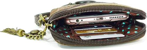 Vista 2 de Chala Convertible Cruz-cuerpo ajustable correas y Star Zipper Turtle Stripe