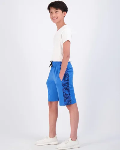 Vista 5 de Paquete de 5 pantalones cortos deportivos Dry-Fit de baloncesto, gimnasio para jóvenes, niños y niñas con bolsillos.