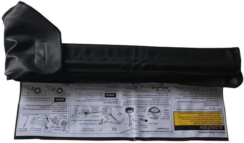 Vista 2 de AUTOFU Juego de llaves para neumáticos de acero resistente, 4 piezas, conveniente funda de transporte, reemplaza al OEM #22969377, para Chevy