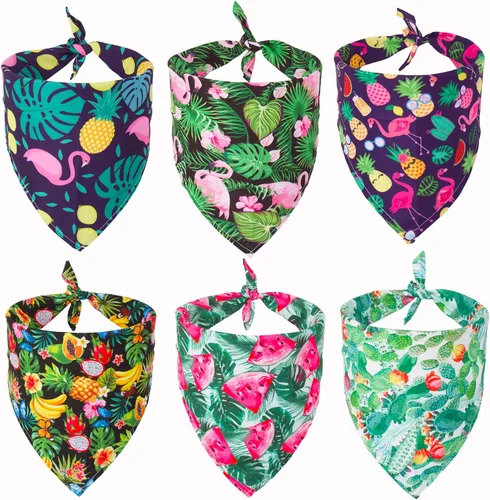 Vista 12 de ADOGGYGO Paquete de 4 Bandanas de Pascua para Perro, Bufanda Triangular para Perro, Patrón de Huevo de Pascua de Conejo, Bandana para Mascotas